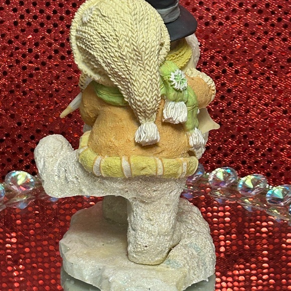 Russ Snowman Couple Figurine - Cream and Tan Approx. 7” - Picture 5 of 11